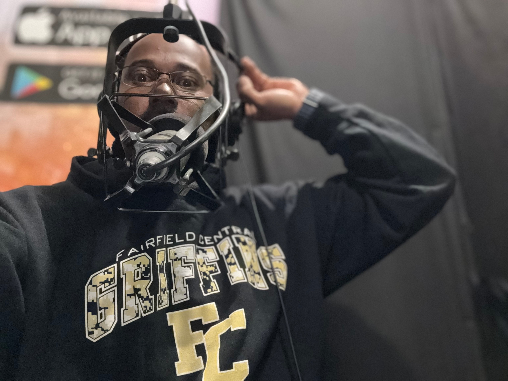 Behind the mic